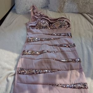 Pink sparkler party dress